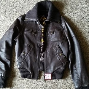 Levi's leather bomber jacket
